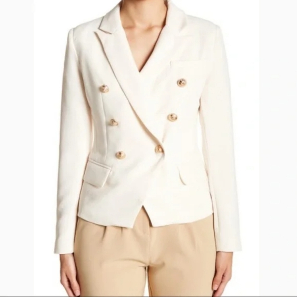 Ivory Blazet with gold buttons